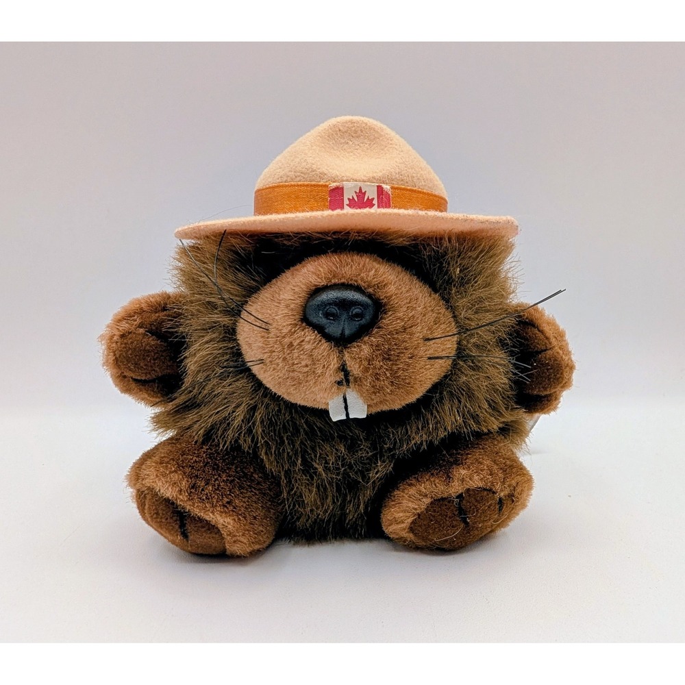 Stuffed Animal House Corporal Flapjack Jr RCMP Beaver Plush Canada Mountie